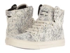 Supra Skytop In White/black/woven