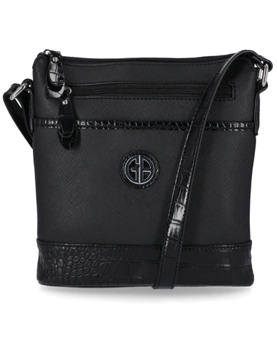 Giani Bernini Plaid Croco Crossbody: Handbags