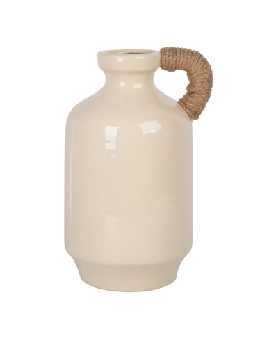 Home Essentials Jug With Raffia In Ivory