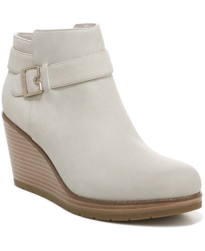 Dr. Scholl's Women's One Up Booties Women's Shoes In Oyster Grey Faux Leather