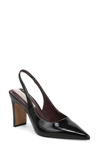 Franco Sarto Averie Slingbacks Women's Shoes In Black Faux Patent