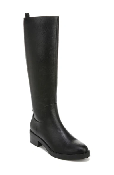 Lifestride Blythe Knee High Riding Boot In Black Faux Leather
