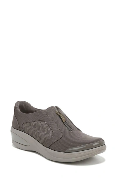 Bzees Florence Sneaker In Morel Brown Twill Fabric