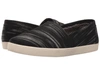 Toms Avalon Slip-on In Black Brushed Woven/shearling