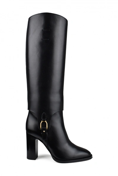 Ralph Lauren Rochelle Leather Welington Boots