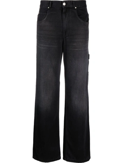 Isabel Marant Paryama Straight-leg Jeans In Black