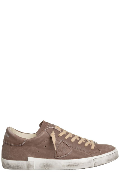 Philippe Model Trainers Uomo  Prsx Low In Nappa In Brown