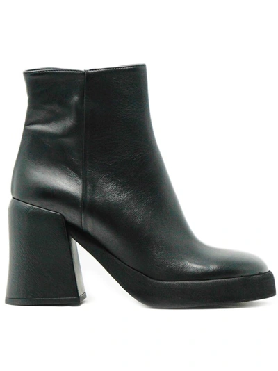 Strategia Nature Black Heeled Ankle Boot