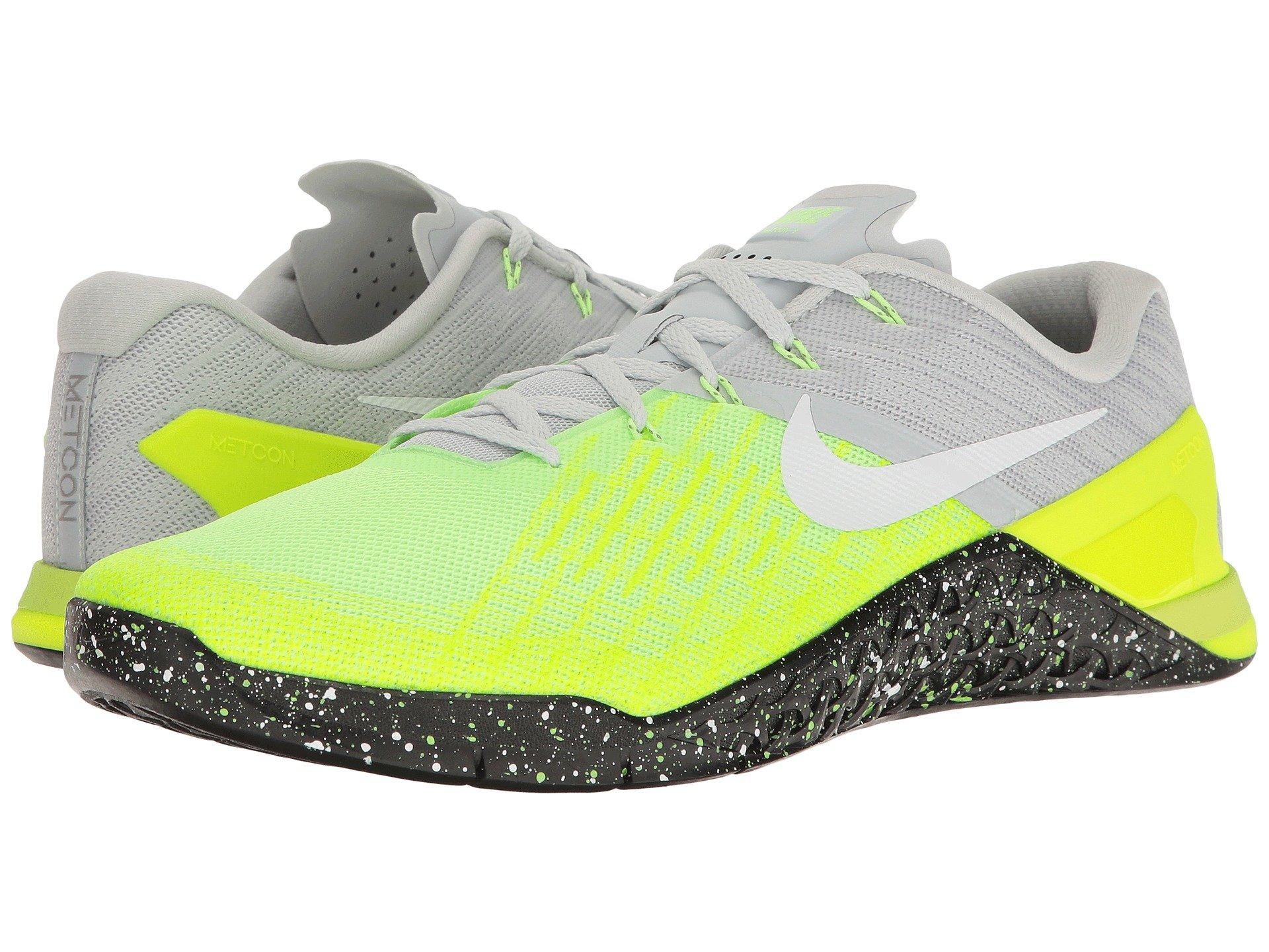 Nike Metcon 3 In Pure Platinum/black/volt/ghost Green | ModeSens