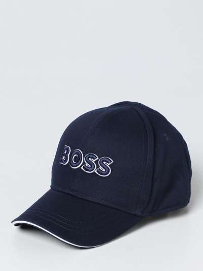 Bosswear Kids' Boys Navy Blue Logo Cap