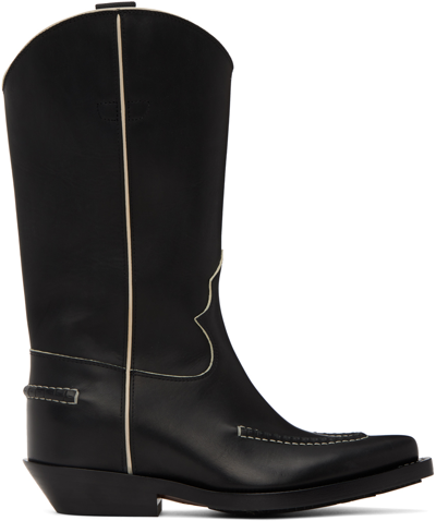 Chloé Nellie Western Short Boots In Black