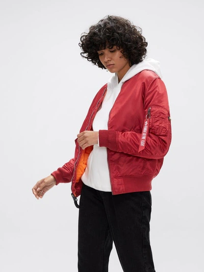 Alpha Industries Ma-1 Bomber Jacket W (seasonal) In Commander Red