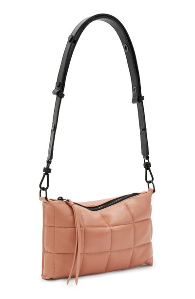 Allsaints Eve Quilted Crossbody Bag In Elasto Pink