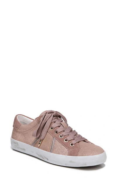 Sam Edelman Baylee Women's Suede Low Top Lace Up Sneakers In Blush/rose