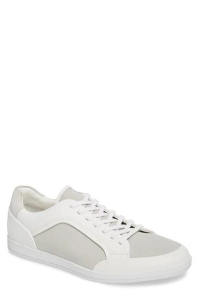 Calvin Klein Men's Masen Low-top Sneakers Men's Shoes In White Lyrcra