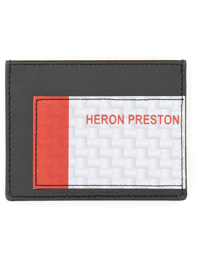 Heron Preston Men's Black Leather Wallet