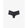 Chantelle Womens 011 Black Champs Elysées Embroidered Shorty