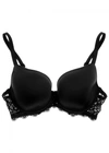 Simone Perele Embroidered Tulle And Stretch-jersey Underwired Bra In Black