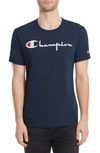 Champion Logo T-shirt In Navy