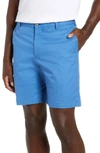 Peter Millar Soft Touch Stretch Twill Shorts In Iberian Blue