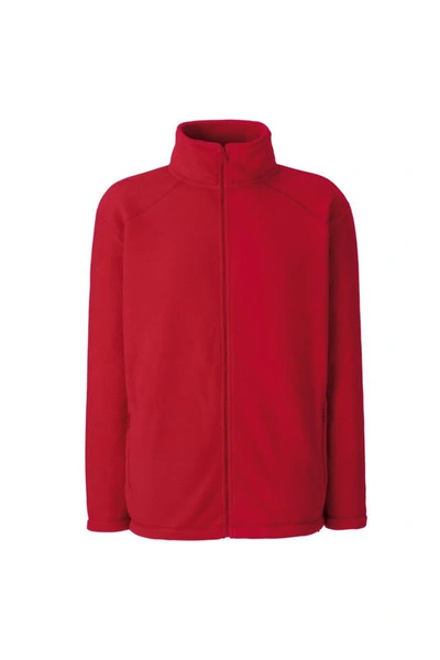 Fruit Of The Loom Womens/ladies Lady-fit Full Zip Fleece Jacket (red)