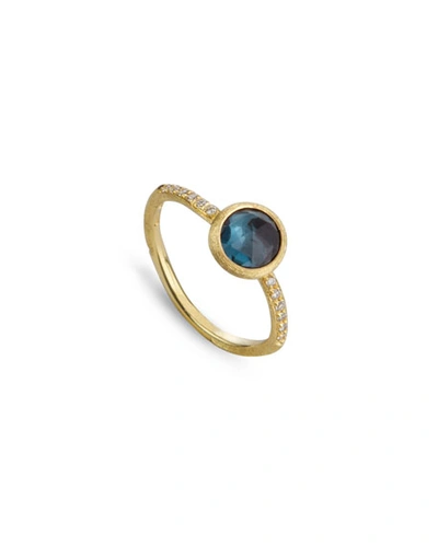 Marco Bicego Jaipur Blue Topaz & Diamond Ring