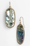 Kendra Scott Elle Drop Earrings In Abalone Shell/ Gold