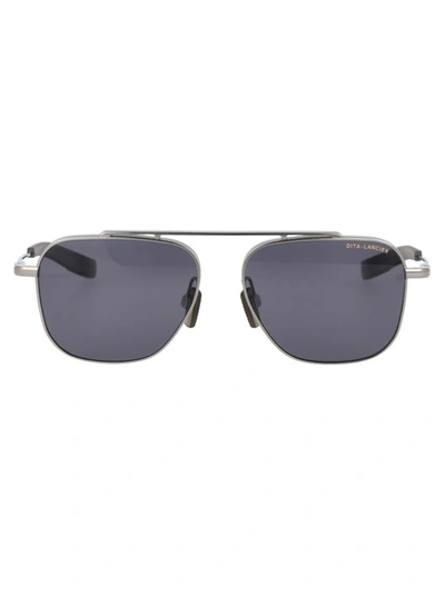 Dita Eyewear Round Frame Sunglasses In Grey