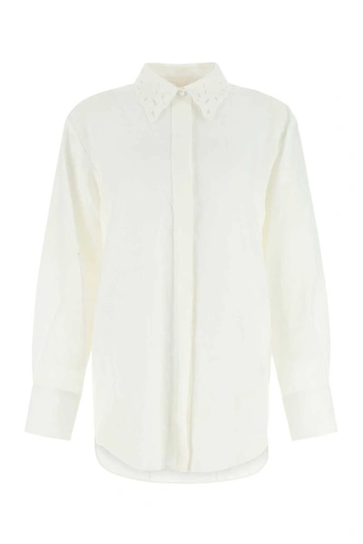 Chloé Oversized Long-sleeved Shirt In White