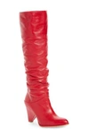 Stuart Weitzman Smashing Knee High Boot In Red Nappa