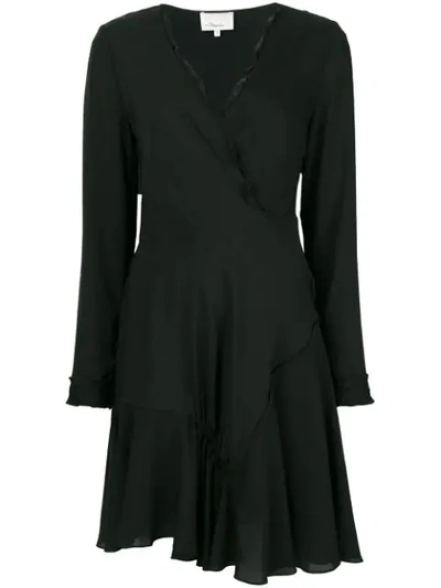 3.1 Phillip Lim / フィリップ リム Ruffle Edge Silk Dress In Black