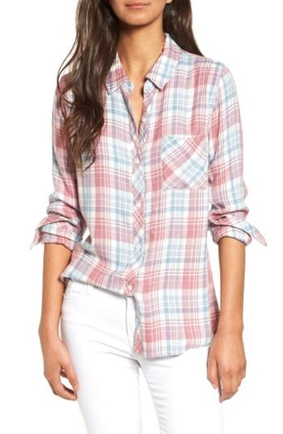 Rails Hunter Plaid Shirt In Rosewood/ Sky