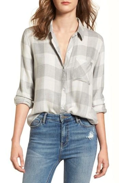 Rails Hunter Plaid Shirt In Dove Grey Melange