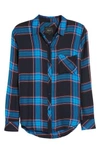 Rails Hunter Plaid Shirt In Azure Midnight Ruby