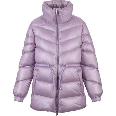 Woolrich Aliquippa Zipped Padded Jacket In Lilac Down