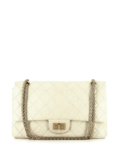Pre-owned Chanel 2011 2.55 Classic Flap Shoulder Bag In Neutrals