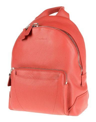 Santoni Backpack & Fanny Pack In Red