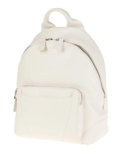 Santoni Backpack & Fanny Pack In White