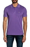 Jared Lang Lightning Bolt Polo Shirt In Purple