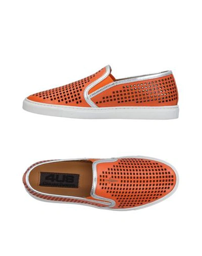 Cesare Paciotti 4us Sneakers In Orange