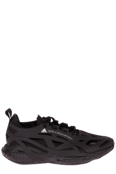 Adidas By Stella Mccartney Logo-print Panelled Sneakers In Black