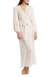 Rya Collection True Love Pleated-sleeve Robe In Blush