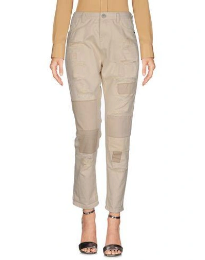 Scotch & Soda Casual Pants In Ivory