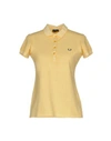 Fred Perry Polo Shirts In Yellow