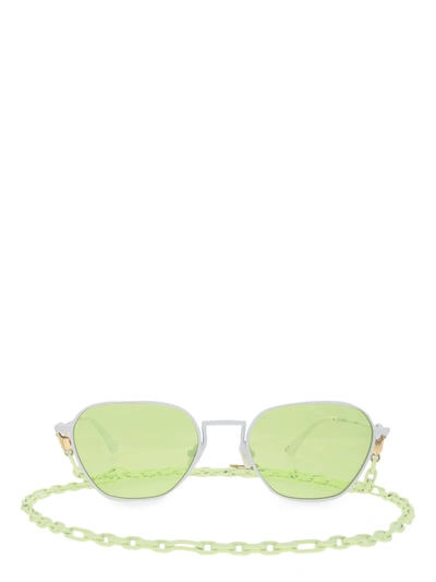 Pre-owned Alessandra Rich Sunglasses In Green, White