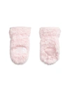 The North Face Babies' Suave Oso Faux Fur Mittens In Pink