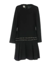 Pinko Short Dresses In Black