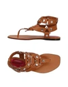 Cesare Paciotti Flip Flops In Brown