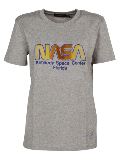 Coach Nasa Embroidered T-shirt In Grey
