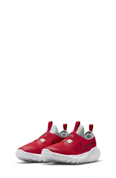 Nike Kids' Flex Runner 2 Slip-on Running Shoe In Red/ Black/ Light Grey